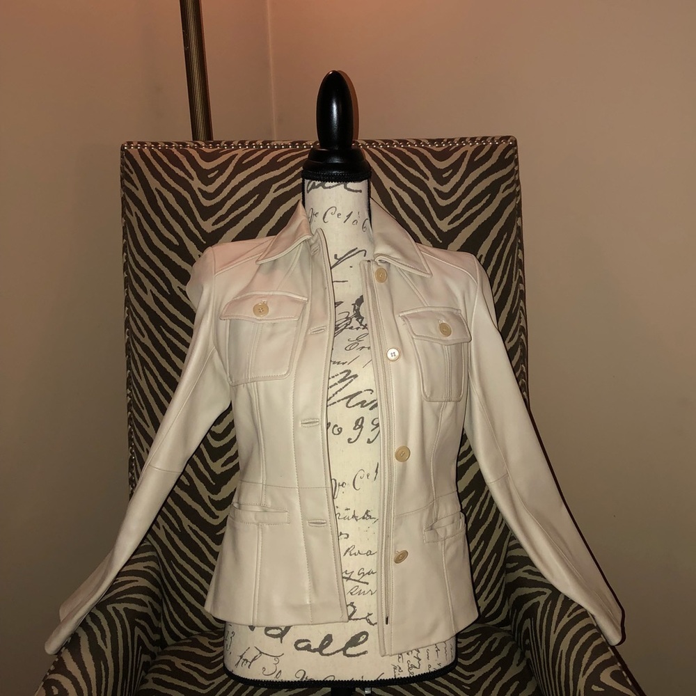 Kenneth Cole Reaction leather jacket - Picture 2 of 8